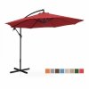 Parasol ogrodowy wiszący - bordowy - okrągły - Ø300 cm - uchylny UNIPRODO 10250539 UNI_UMBRELLA_R300BO_N